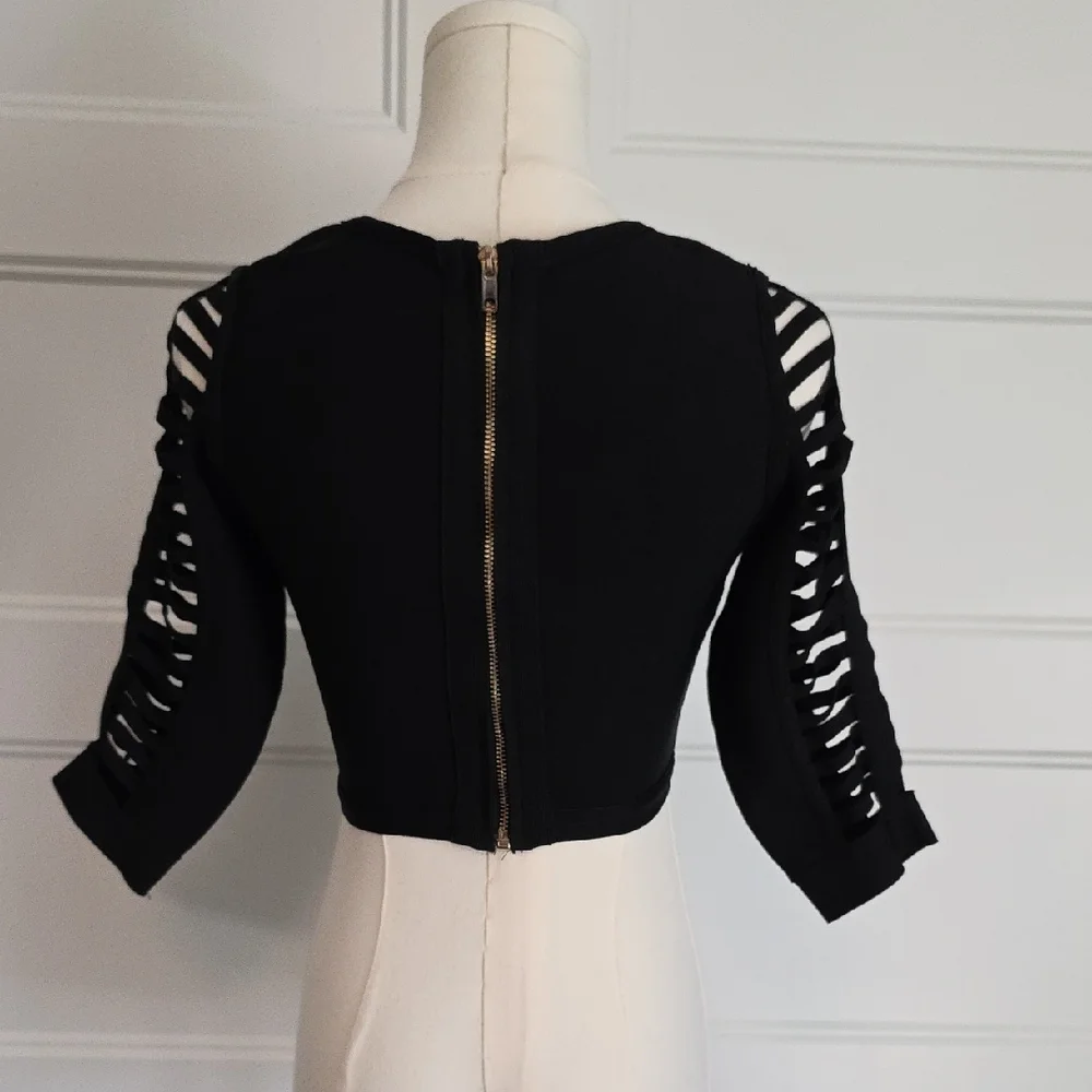 Hera Collection Black Strappy Blouse